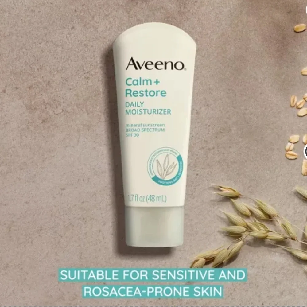 AVEENO Calm + Restore Daily Moisturizer Mineral Sunscreen SPF 30 1.7oz $21 NIB